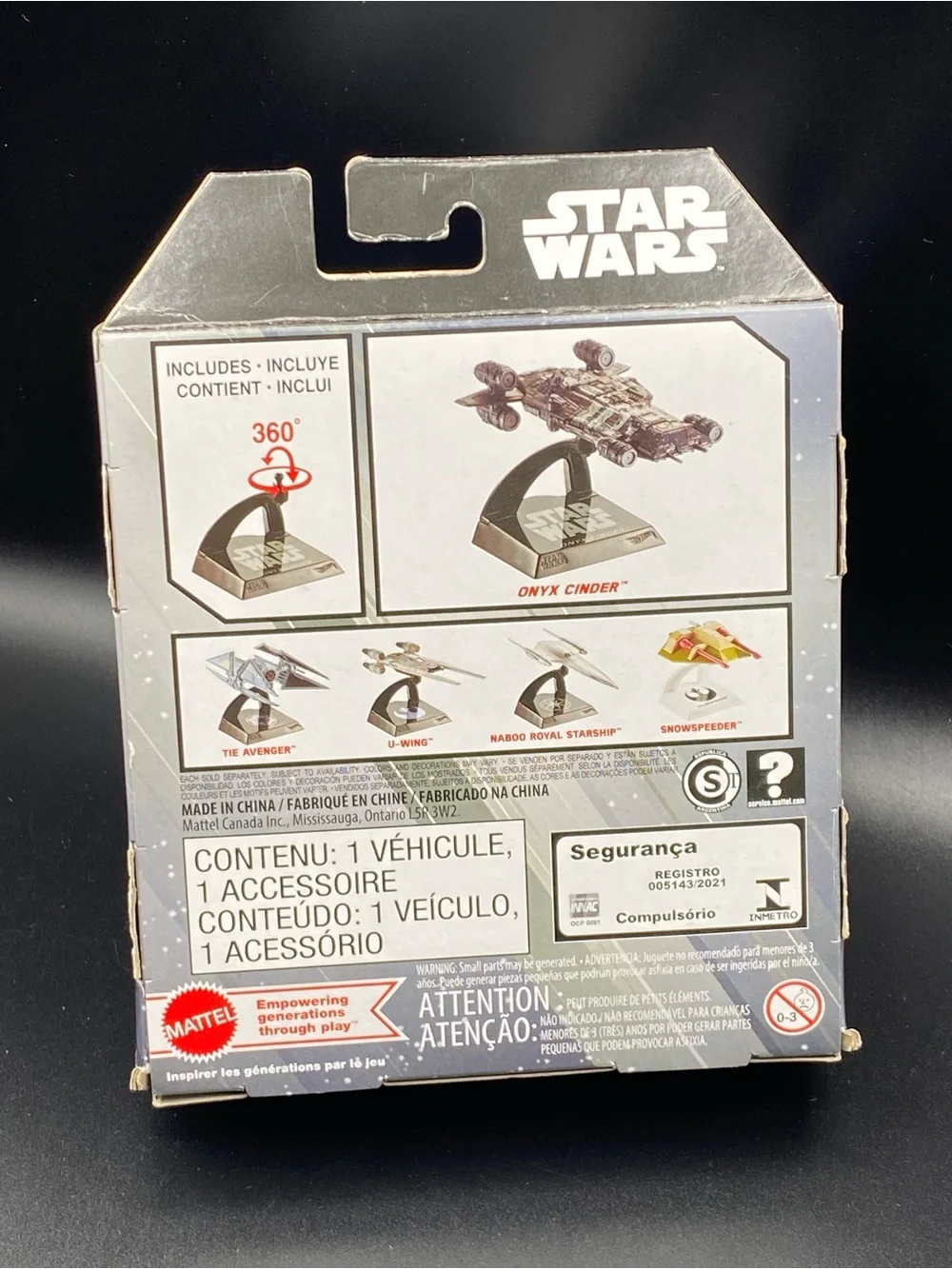 Hot Wheels Star Wars Starships Select #37 Skeleton Crew Ship Onyx Cinder NEW